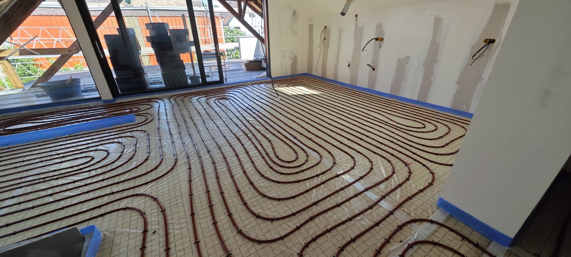 Installation d&rsquo;un plancher chauffant &agrave; Turckheim Pfastatt